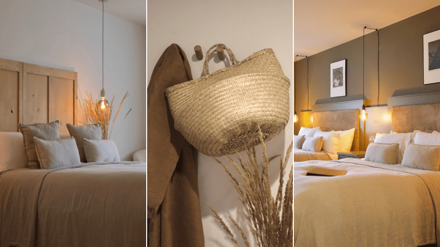 Views of the bedrooms in Fiddle and Bow Hotel in Doolin
